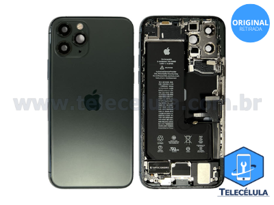 BACK HOUSING COM BATERIA E FLEX CABLES IPHONE 11 PRO